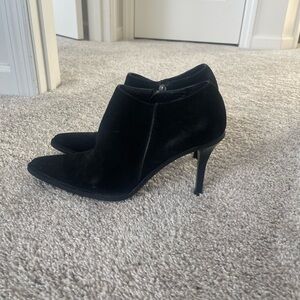 Gucci Black Suede Heeled Boots